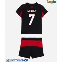 Maglie da calcio AC Milan Santiago Gimenez #7 Prima Maglia Bambino 2025-26 Manica Corta + Pantaloni corti)